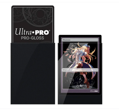 Ultra Pro - PRO-Gloss Sachet de 60 protèges cartes petit format Noir (62 x 89 mm)