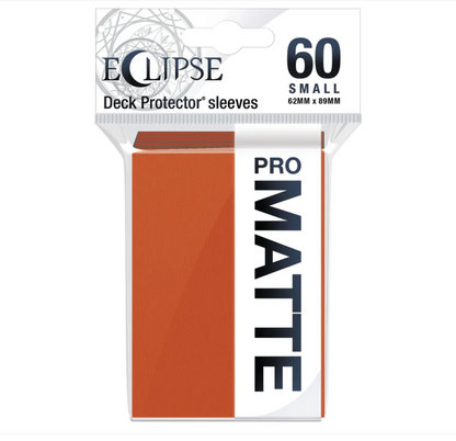 Ultra Pro - Eclipse Matte Sachet de 60 protèges cartes petit format Orange (62 x 89 mm)