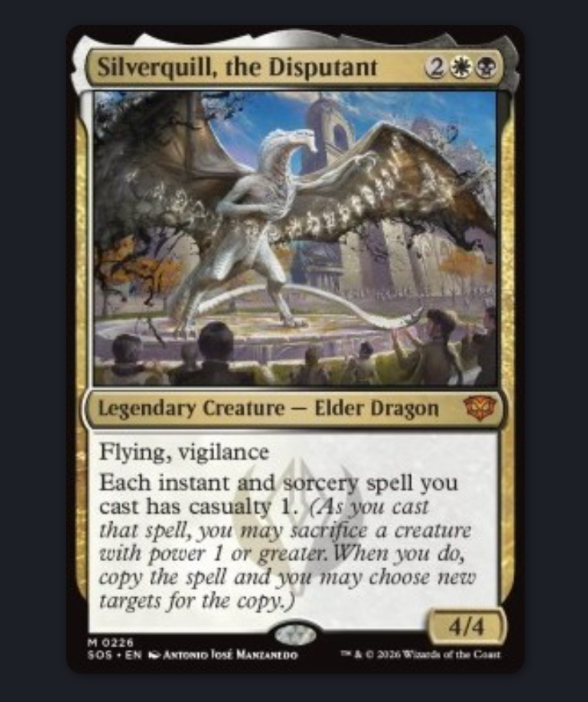 Plumargent La Contestation / Silverquill, the Disputant #226 – Strixhaven – Rare Mythique – MTG