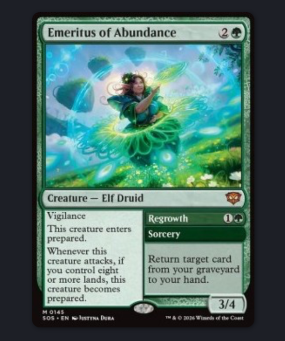 Emérite de l'abondance // Réapparition /Emeritus of Abundance // Regrowth #145 – Strixhaven – MTG (EN)